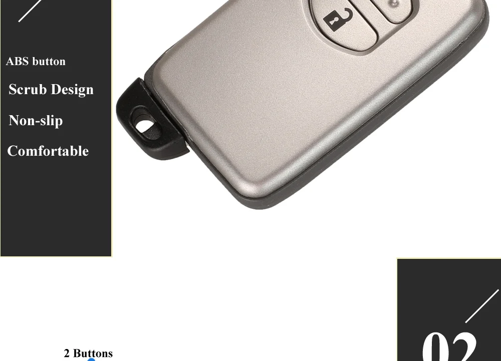 Keyforkess 2BTN 315 / 433MHz F433 A433 0140 5290 3370 0011 Keyless a distanza di chiave dell'automobile per Toyota Avensis Terra Cuiser Prado Camry - H7f4e7b374b3b43ea85520d4bd0a8f3f0Z