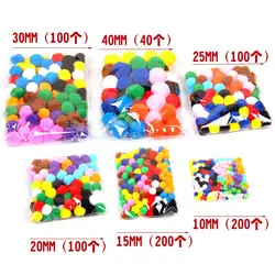 10 цветов смешанный DIY плюшевый цвет для изготовления шариков материал пом Non-Art и ремесло 10 юаней