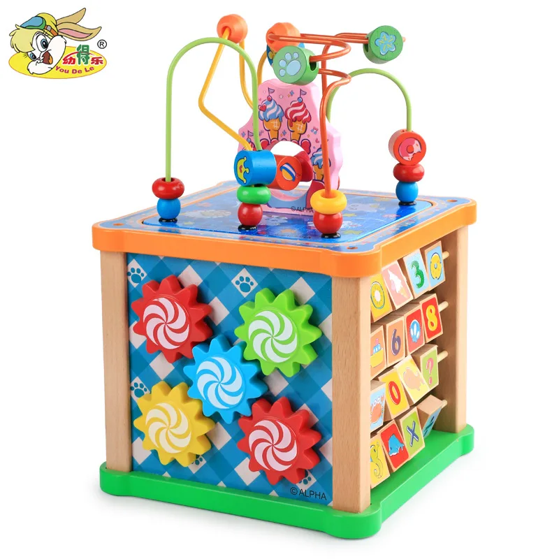 

2019 New Style ENLIGHTEN Educational Bead-stringing Toy GIRL'S And BOY'S Intelligence Bead-stringing Toy Treasure Chest Building