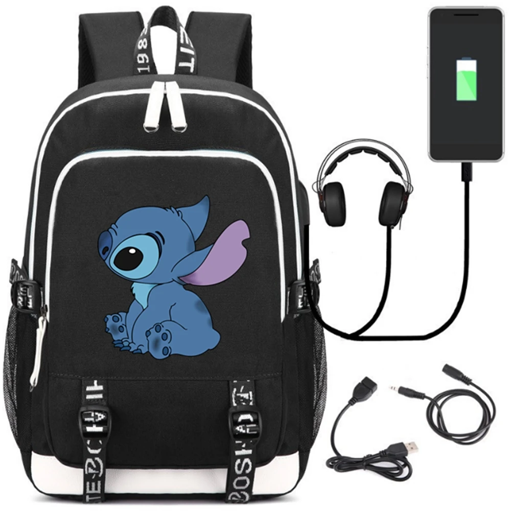 USB Charing Mochila стежка сумки школьный портфель с анимэ Путешествия стежка рюкзаки школьные сумки для девочек подростков Sac Dos рюкзак для ноутбука