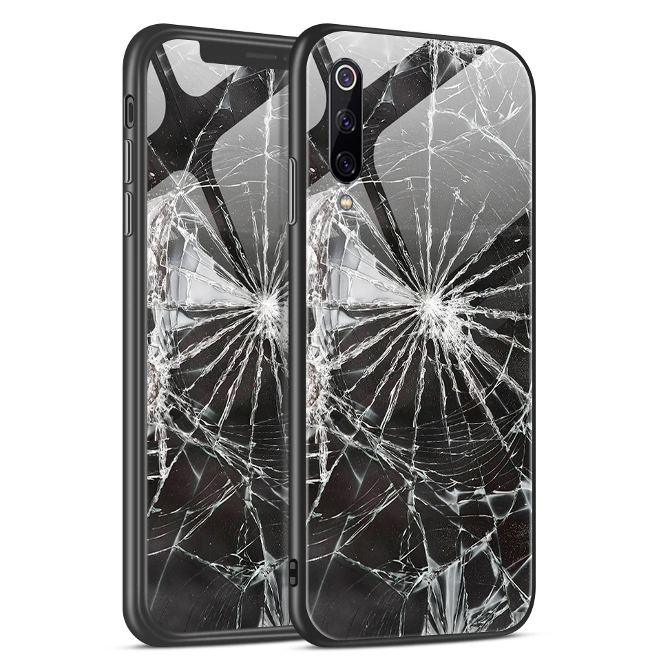 H144 Для Xiao mi 9/9 SE Модный чехол из закаленного стекла ТПУ для задней защиты Xiaomi mi 9se Роскошные противоударные мягкие чехлы для телефонов - Цвет: H144