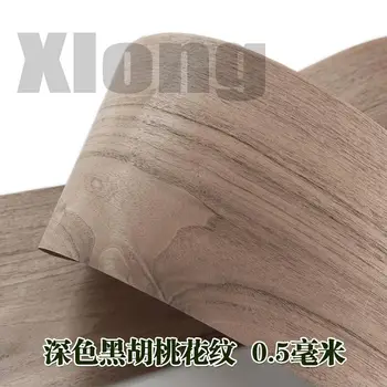 

L:2.7Meters Width:200mm Thickness:0.5mm Imported Natural Light-Colored Black Walnut Thick Wood Veneer Thick Leather Speaker