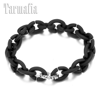 

Black Acrylic Rubber X Bracelet Women Jewelry beautiful little love Heart New Design Beads Charm Bracelet Rubber Bracelets