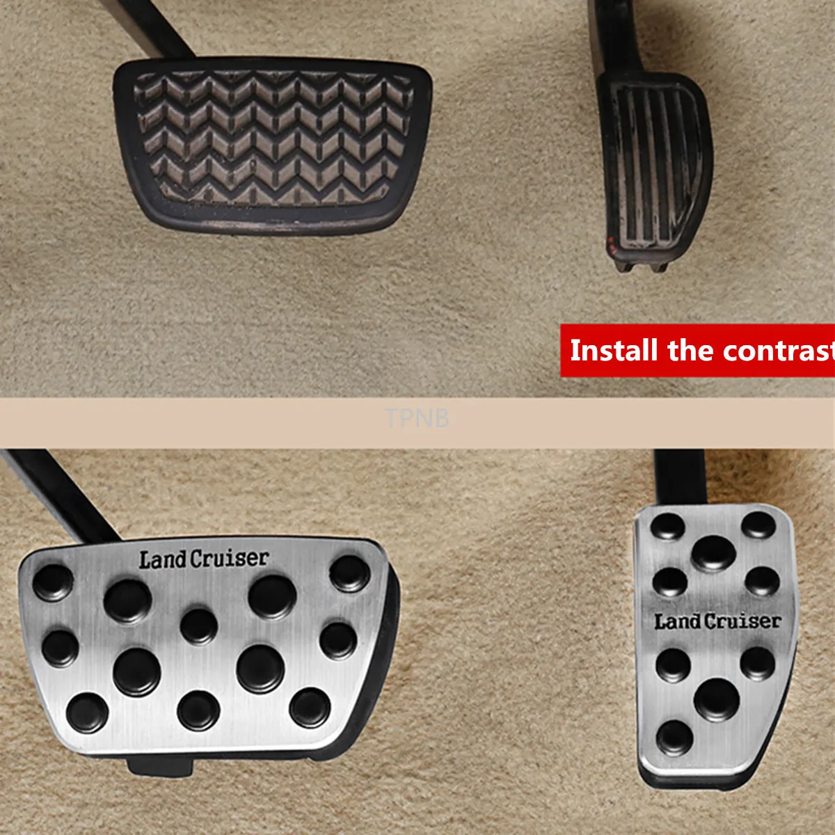 Для Toyota Land Cruiser 200 2008 2009 2010 2011 2012 2013 педаль акселератора и педали тормоза аксессуары