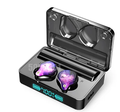 night sky black Беспроводные Bluetooth наушники, водонепроницаемые, с сенсорным управлением, TWS, Bluetooth 5,0, наушники для телефона xiaomi, с 3600 мАч, чехол для зарядки - Цвет: night sky black