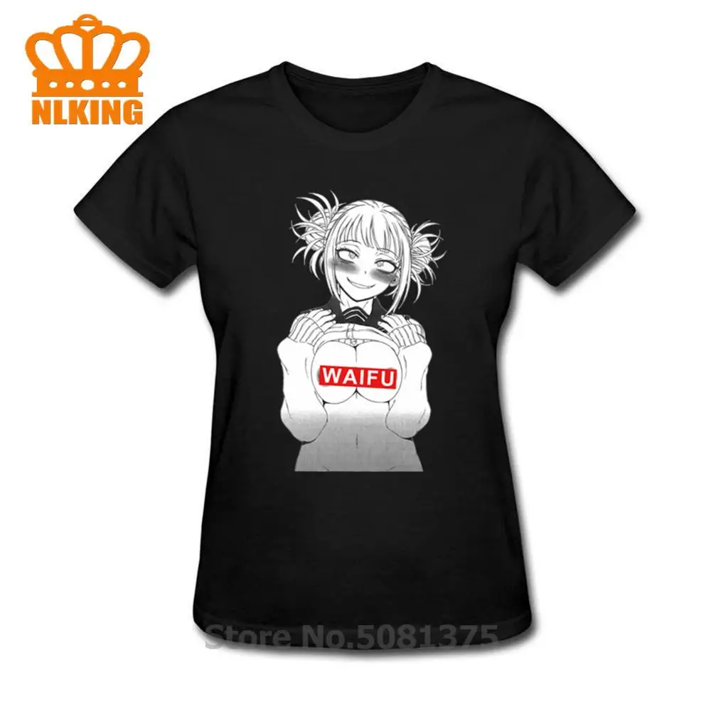 Женские футболки с забавным дизайном Ahegao Himiko топы женские хлопковые круглым