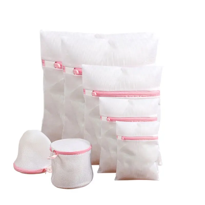 

7Pcs/Set Mesh Laundry Bags Washing Protector Travel Storage Organizer