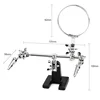 Third Hand Soldering Iron Stand Helping Clamp Vise Clip Tool Magnifying Glass for RC Quadcopter ► Photo 2/6