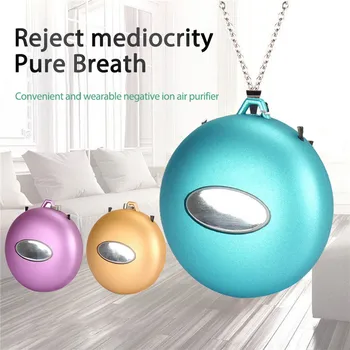 

Personal Wearable Air Purifier Necklace Mini Portable Air Freshner Ionizer Ions Generator Low Noise for Adults Kids