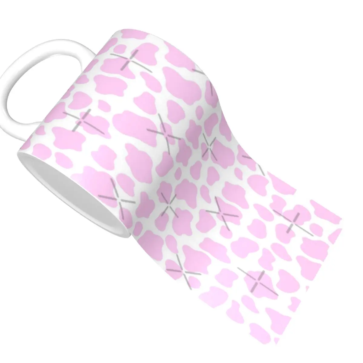 Pink Cow Print 1 Mug Cups Coffee Cup Tea Sakura Custom Breakfast Services | Дом и сад