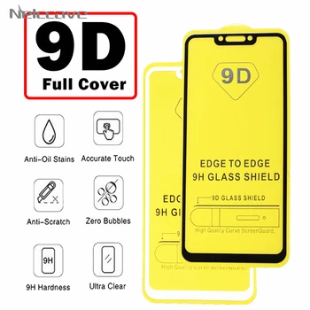 

100Pcs 9D Curved Full Coverage Tempered Glass For Huawei P Smart Plus 2019 Mate 30 20 Lite 10 Pro 9 Screen Protector Cover Film