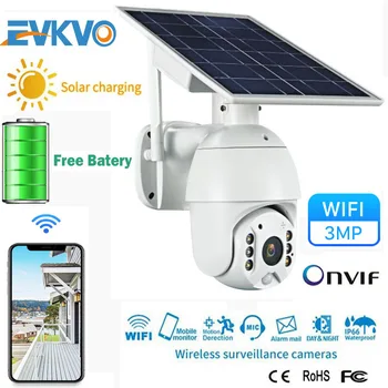 

Solar Panel IP Camera Wifi Version PTZ 4X 3MP Outdoor Security Wireless Monitor Waterproof CCTV Smart Home Surveillance Camera