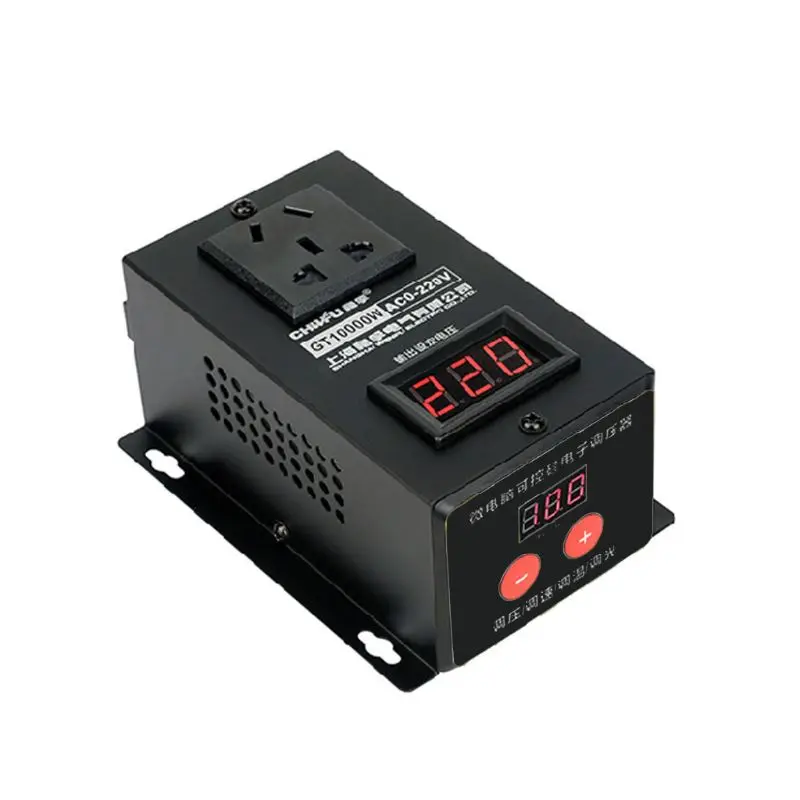 SCR Электронный регулятор напряжения AC220V 10000W плавный Регулируемый Электрический инструмент