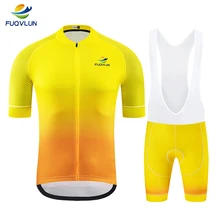 FUQVLUN Pro велосипедная одежда велосипедные Джерси форма летние мужские велосипедные Джерси Набор дорожный велосипед майки костюм для езды на горном велосипеде