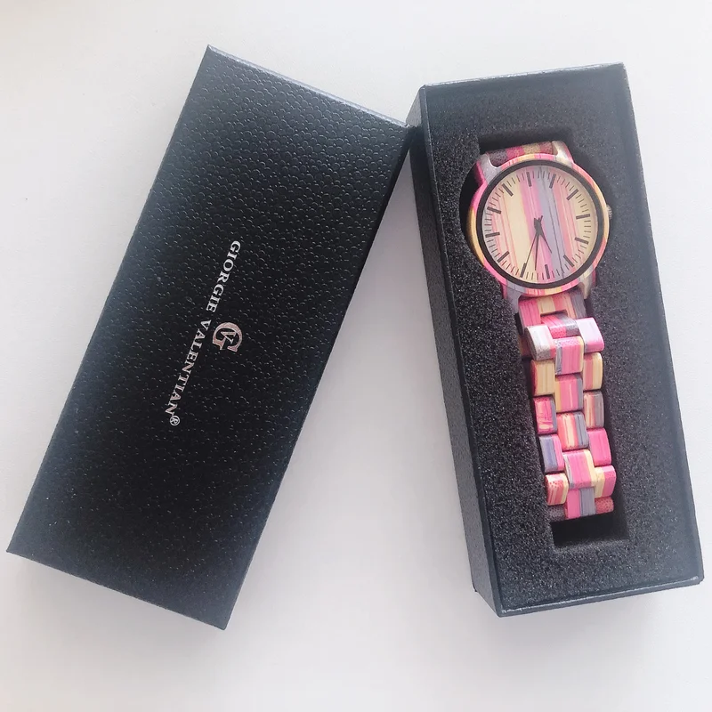 

QW Sports Jewelry Watch Box Elegant Wrist Watch Present Gift Box Case Display Storage Organizer Watch Gift Box Wholesale