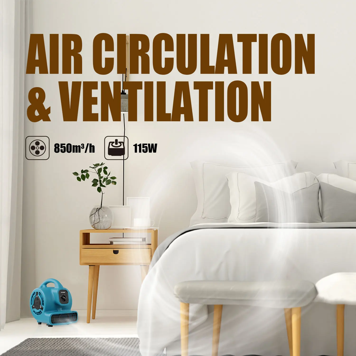 XPower 강력 에어 무버 드라이어 카펫 바닥 팬 다용도 에어 블로워 야외 가정 호텔 슈퍼마켓 산업용 블로워