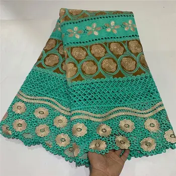 

Latest Velvet Guipure Lace Cord Lace Embroiderey French African Cord Lace Fabric High Quality Nigeria Lace Fabric For Wedding V2