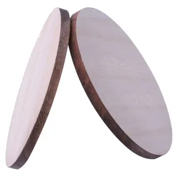 

10 x Wooden Circle Shapes, Plain Wood Craft Tags 70mm (7cm)