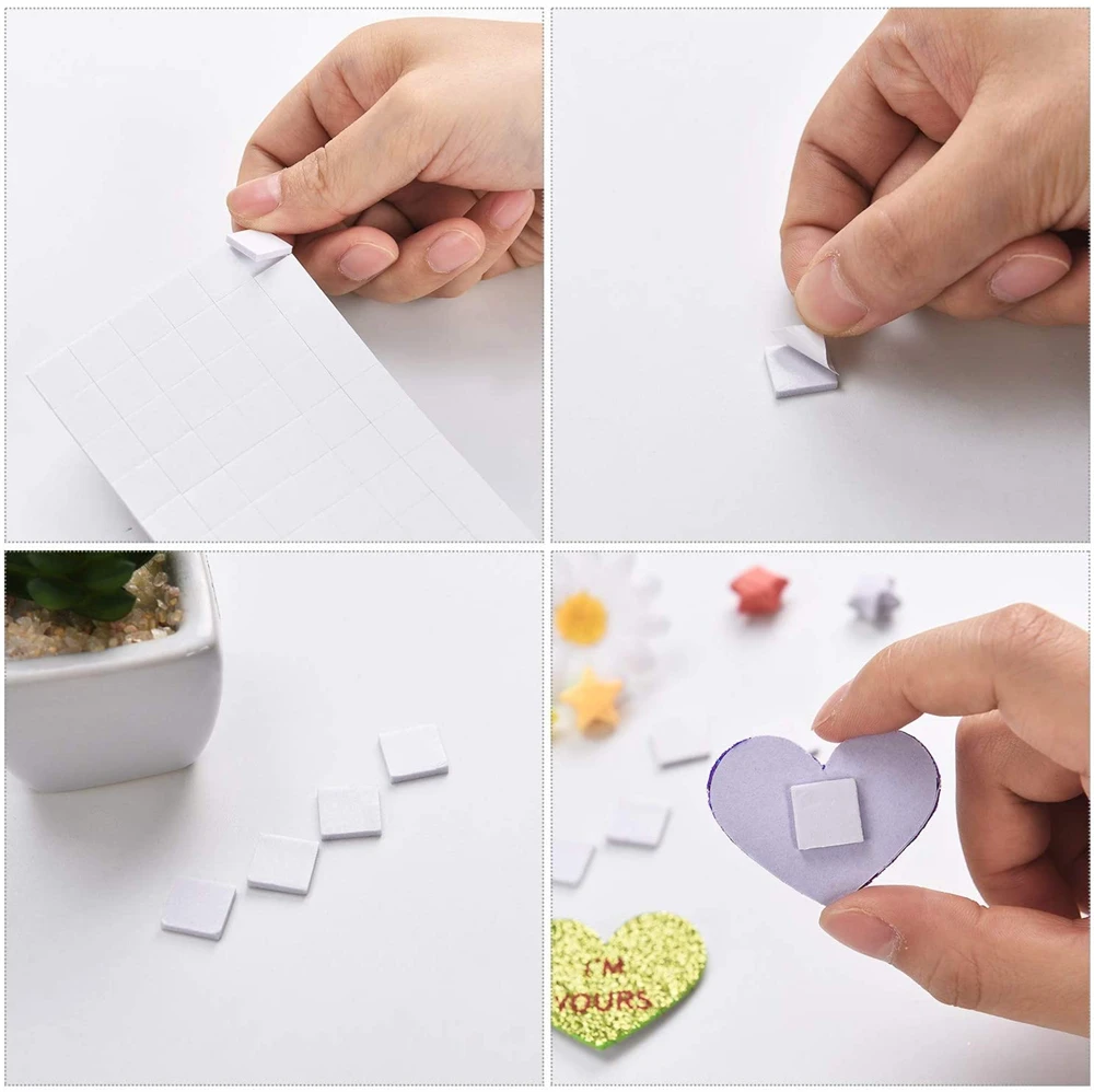 2376 Points Adhésifs En Mousse 3D - 3 Tailles Pour Vos Créations DIY Et Scrapbooking