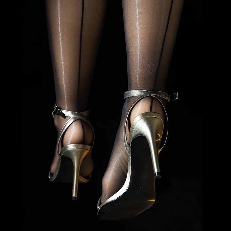 ED015 Collant Velato 10 Denari Ultra Glossy Lucido Con Corpino Punte Rinforzate - Foto 7