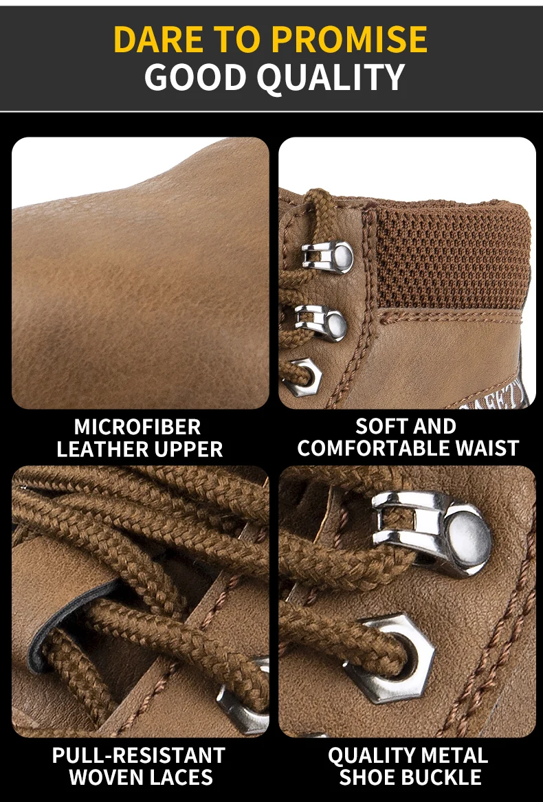 Leather Puncture-Proof Safety Shoes-