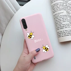 Premium Silicone Matte Soft TPU Back Cover - Protective Phone Case for Xiaomi mi A3 (Beige)