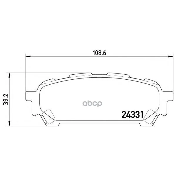 Колодки Тормозные Дисковые Задн Subaru: Impreza Седан(Gd, Gg) 00-, Impreza Универсал(Gd, Gg) 00- Brembo арт. P78014