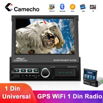 

Camecho Android Car Radio Multimedia Player Retractable GPS Wifi Autoradio 1 Din 7'' Touch Screen MP5 Bluetooth Audio Stereo