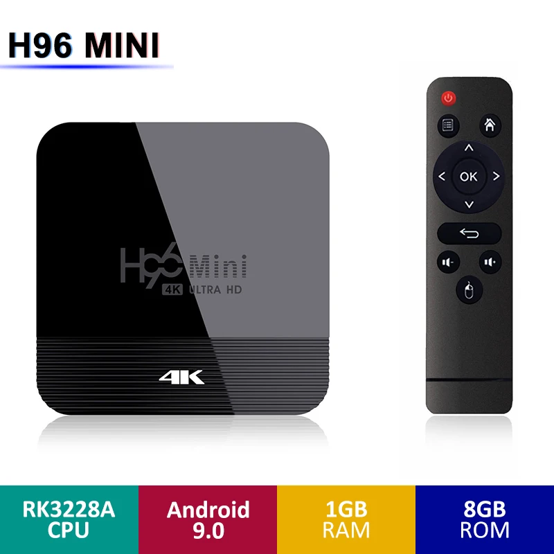 ТВ приставка H96 MINI H8 на Android RK3228A 2 + 16 ГБ bluetooth 4 0 4K|ТВ-приставки и медиаплееры| |