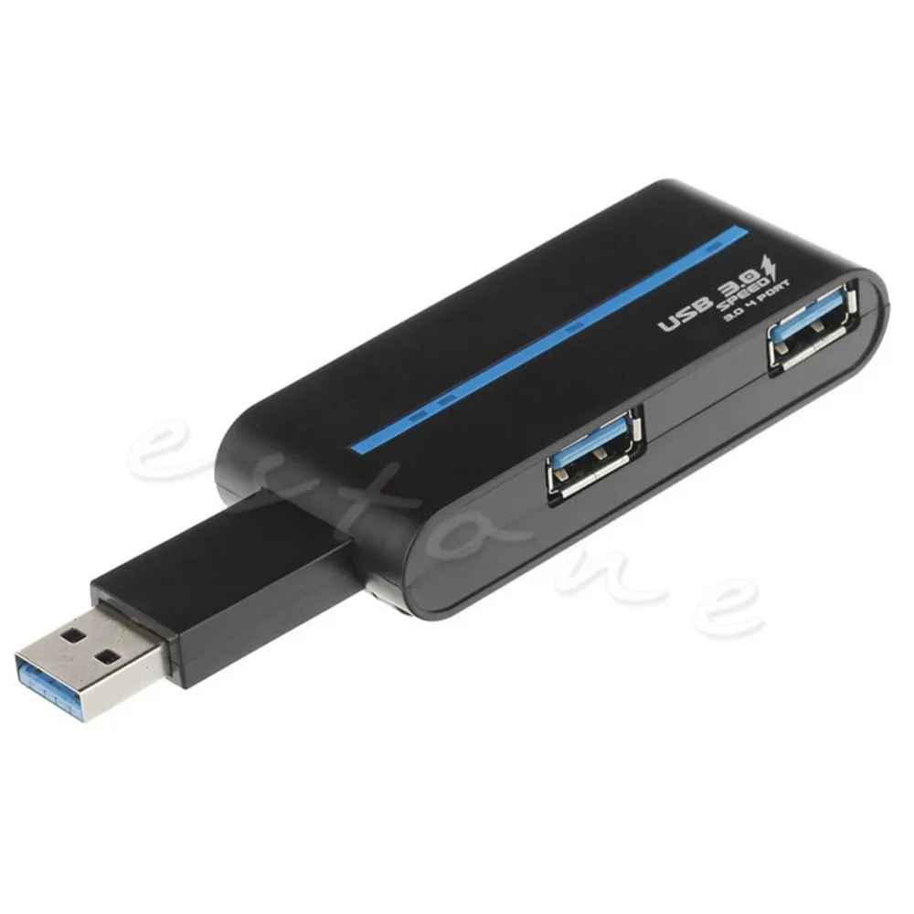 1 шт. Портативный высокоскоростной 4 порта USB 3,0/2,0 внешний концентратор адаптер для ПК ноутбука