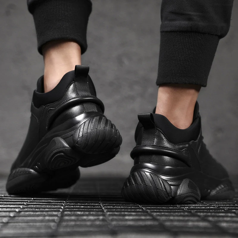 Best Selling Leather Shoes For Men Winter Casual Brand Shoes For Men Size 38-44 Men Lace Up Sneakers Inside Fur Mens Warm Shoes