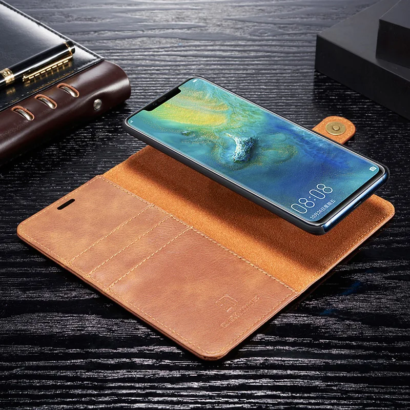 Винтажный съемный чехол бумажник из натуральной кожи для Huawei Mate 20 P30 Pro P20 30 P40 Lite с