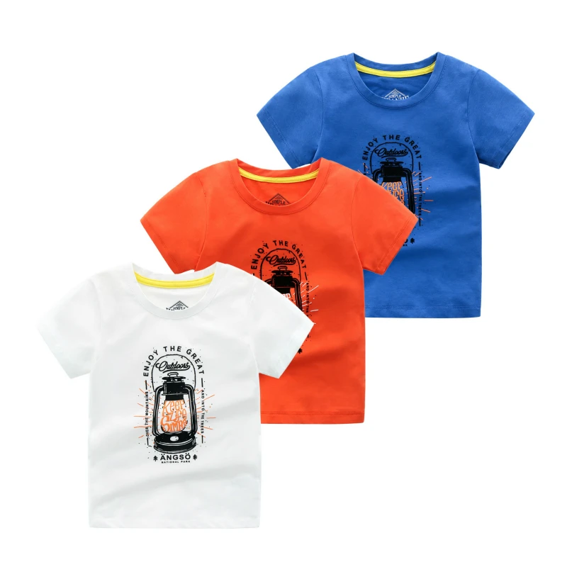 

Summer New Boys Short Sleeve T Shirts Cartoon Tee Shirt Children Clothing Boys T Shirt 7-13year
