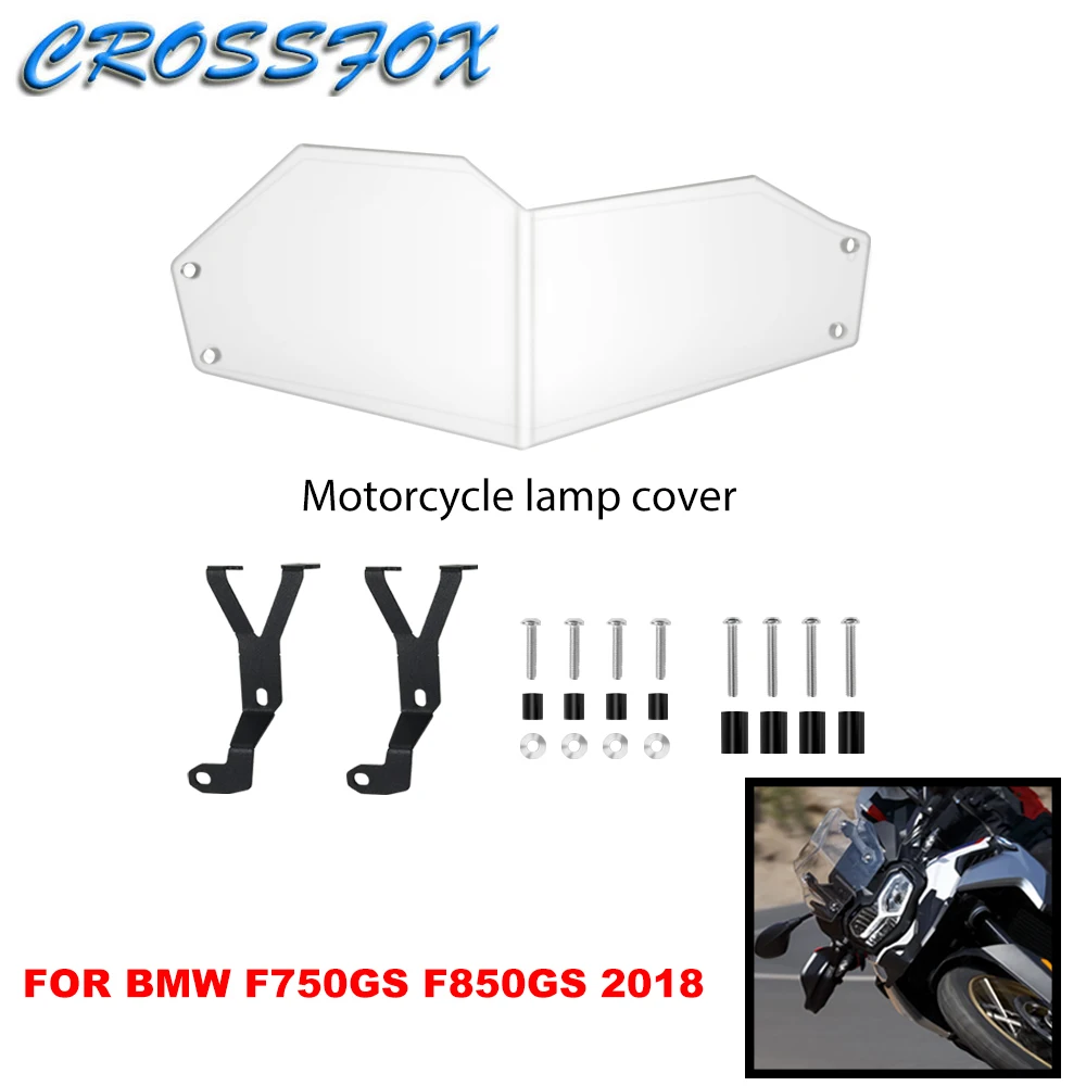 

For BMW F750GS F850GS 2018 Motorcycle Headlight Guard Protector Cover Protection Transparent Headlight Guard With Mounting Screw