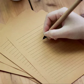 

Coloffice 50PCs/Set Retro Vintage Kraft Envelope Paper A4 A5 B5 Blank/Single-sided Lined Stationery Thick Paper Office Supplies