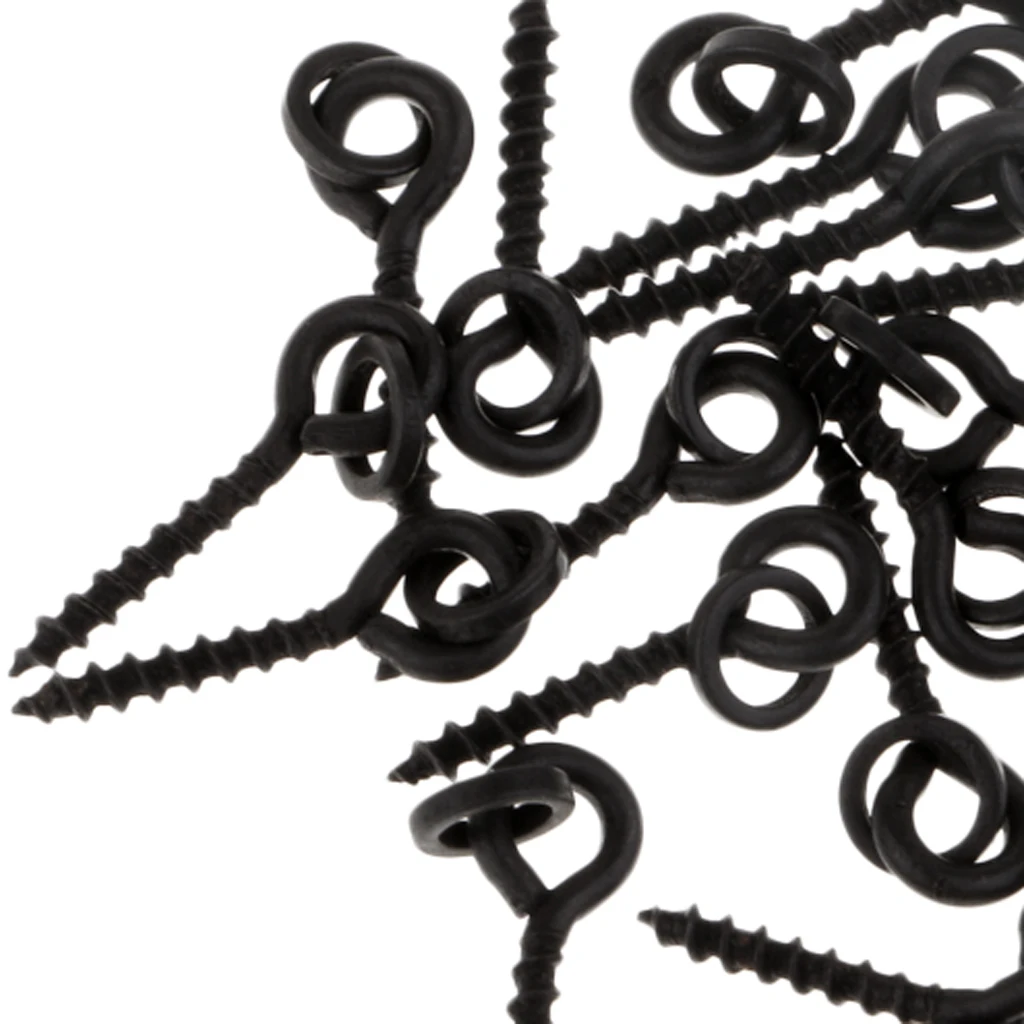 25pcs Carp Bait Boilies Screws Fishing Chod Rigs Connection Terminal Tackle