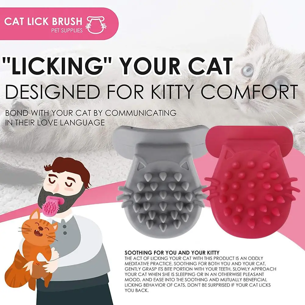 Brosse De Massage En Silicone En Forme De Langue Pour Chat Outil De Toilettage Pour Chatons Et Chatons Aliexpress Maison Animalerie
