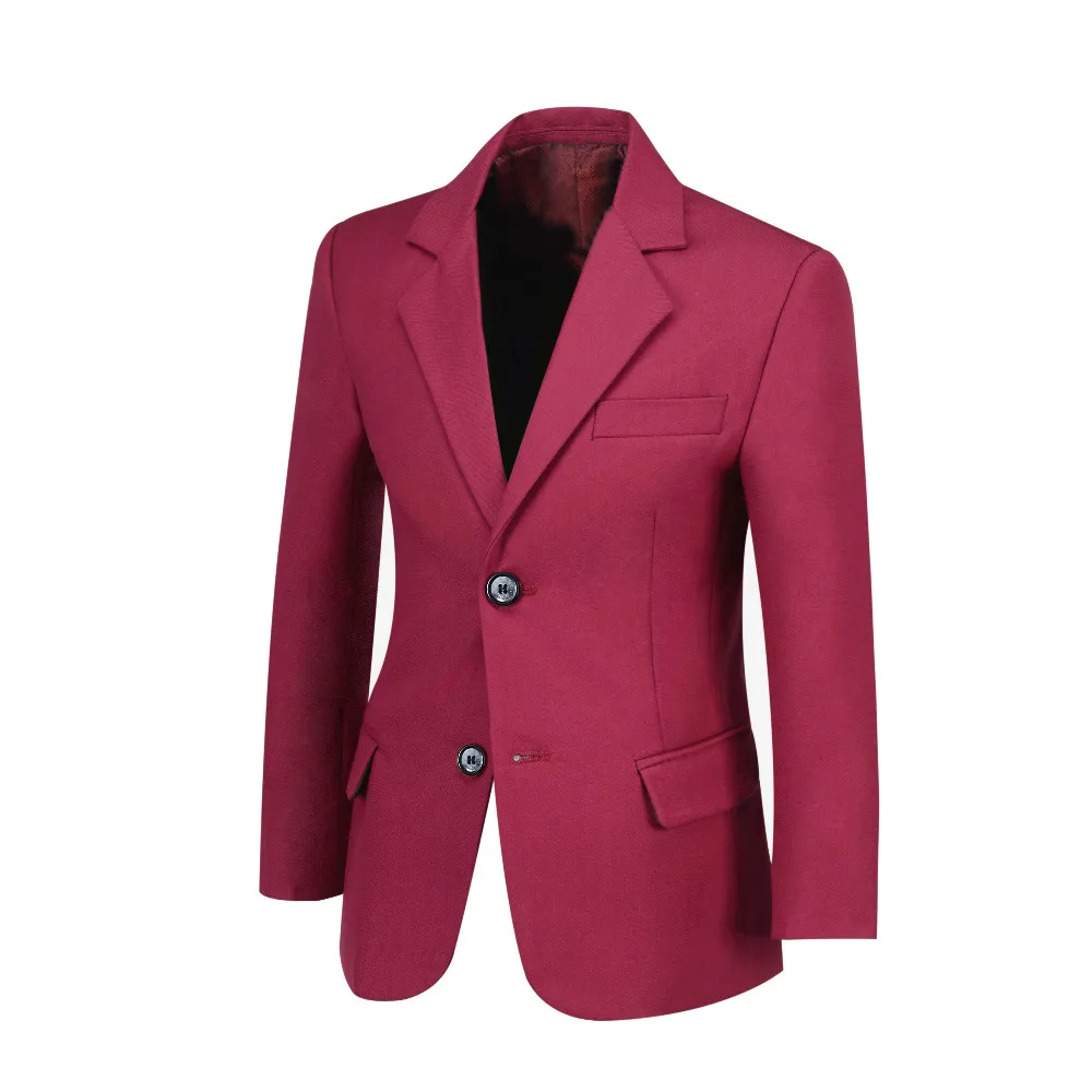 Rose Red YuanLu, Детский костюм для мальчиков, костюм с блейзером, вечерние костюмы, смокинг для малышей, 1 предмет, блейзер, несколько цветов - Цвет: Rose Red