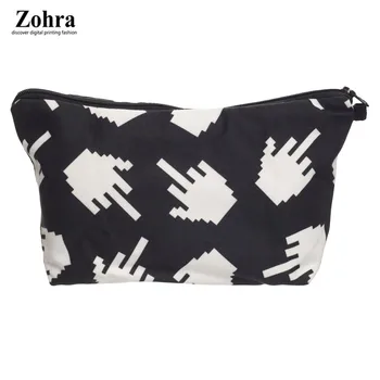 

Zohra3d Digital Printing Cosmetic Bag Geometry Fingers Clutch Bag Storage Bag Wash Bag