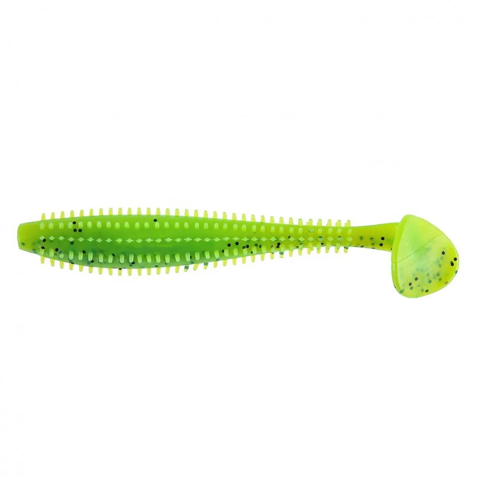 Виброхвост Helios Shaggy 3 35&quot/8 5 см цвет Pepper Lime шт HS-16-009 | Спорт и развлечения