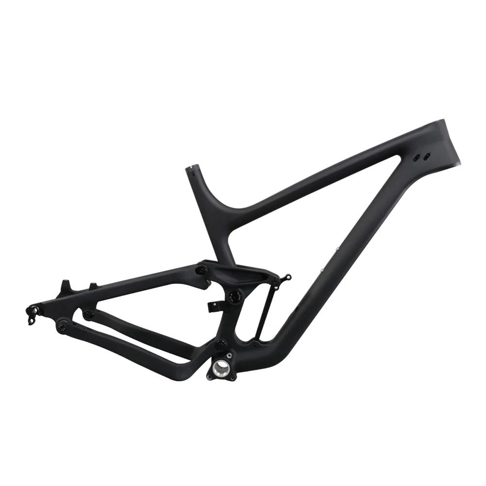 US $730.00 Newest Trail 275 plus carbon boost 148mm dual suspneison frame UD Matte surface BSA bottom bracket