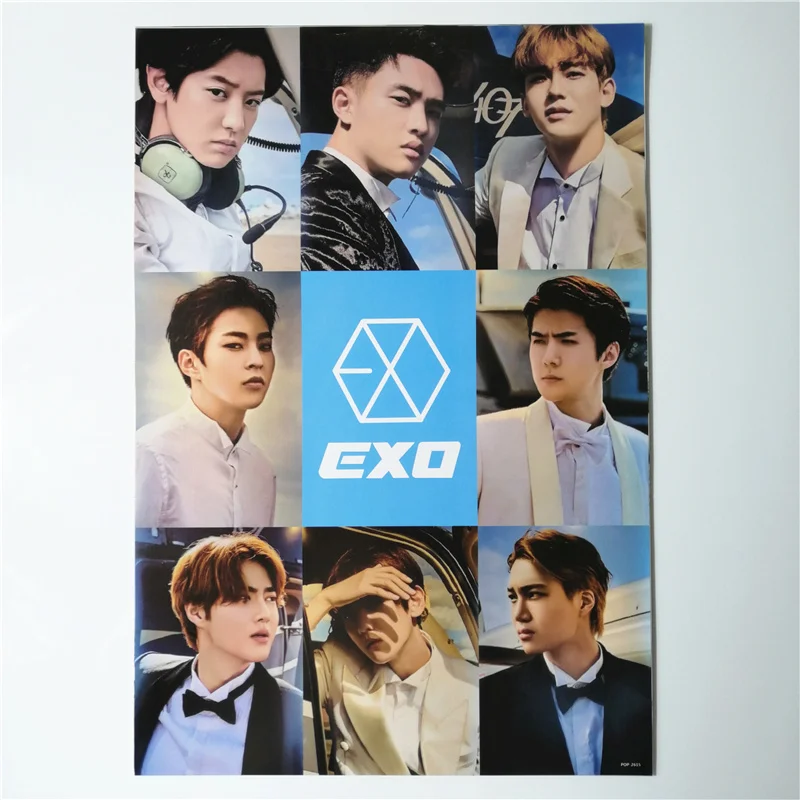 8*(42x29 см) EXO плакаты настенные наклейки подарок KPOP EXO|Наклейки на стену| |