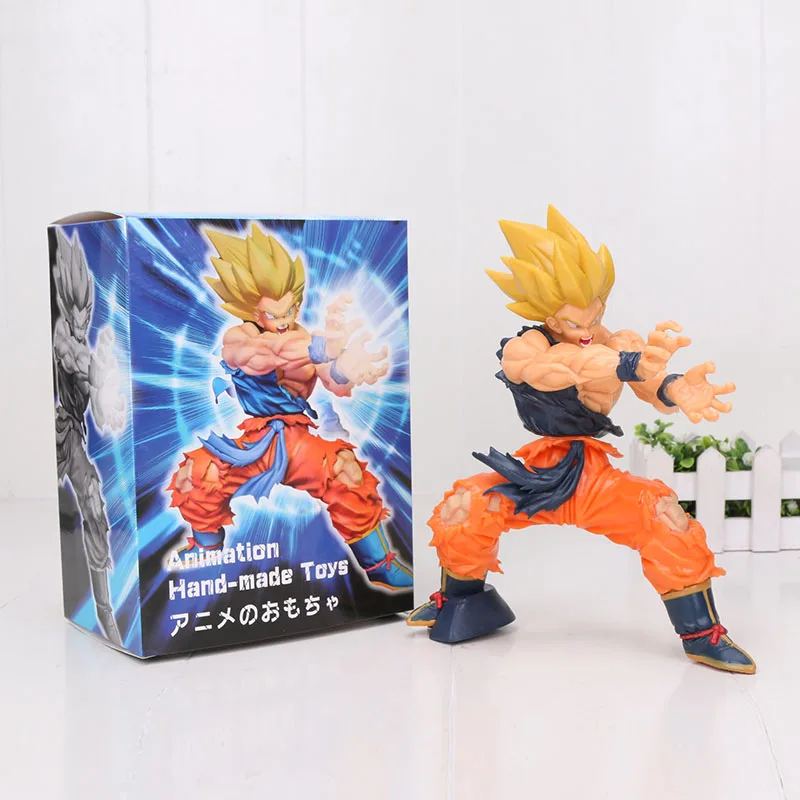 20 см Dragon Ball Z Super Saiyan Son Goku kamehameha Dragon Ball фигурка ПВХ фигурка Коллекционная модель игрушки куклы - Цвет: with box