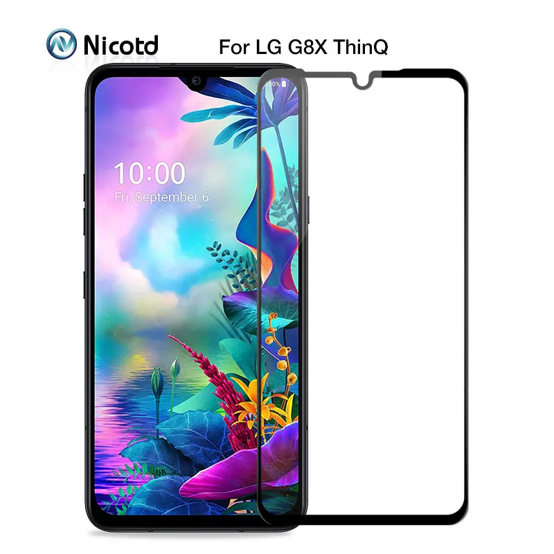 Оригинальный Полный чехол для LG G8X ThinQ закаленное стекло никотд протектор экрана