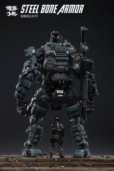 

22cm 1/25 Scale Collectible JOYTOY 51921011/51921023 White/Blue Color STEEL BONE ARMOR with Figure Doll Collection Toy