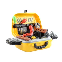 29 шт. ремонтный чемодан для хобби прочный развлекательный детский набор инструментов ролевые игры пластиковая коробка подарки садовые строительные игрушки