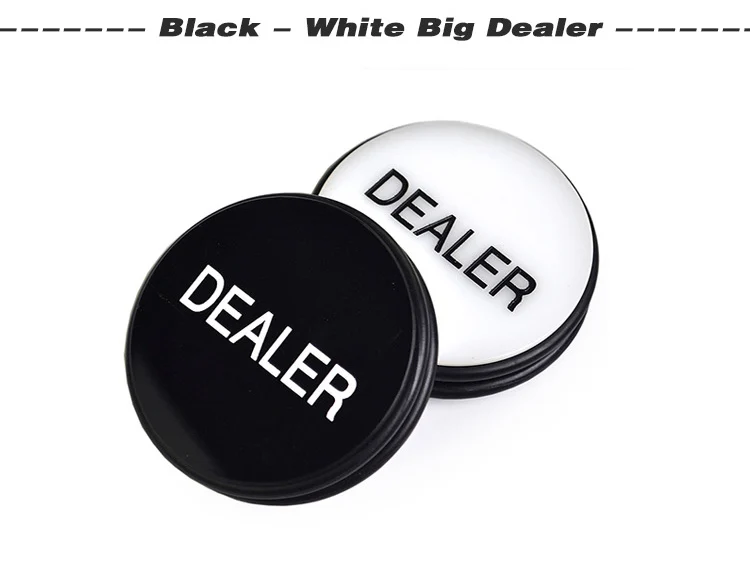 1x Acrylic Round Dealer Button Chip Pressing Texas Hold'em Poker Guard Coin 