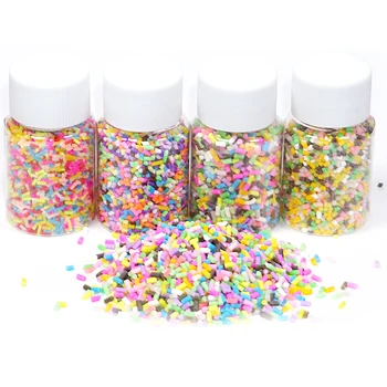 

25g DIY Slime Clay Fake Candy Sweets Sugar Sprinkle Decorations for Fake Cake Dessert Food Particles Decoration Toy for children