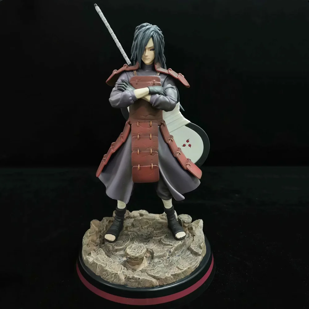 Аниме фигурки Наруто Uchiha Madara ПВХ игрушки Shippuden статуя 32 см Uchiwa Sasuke модель экшн Figma