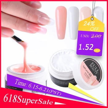 

15ml Extension UV Gel Nail Polish Extend Builder Acrylic Varnish Clear White Pink DIY Polygel Manicure Tool Nails Gels BE1623